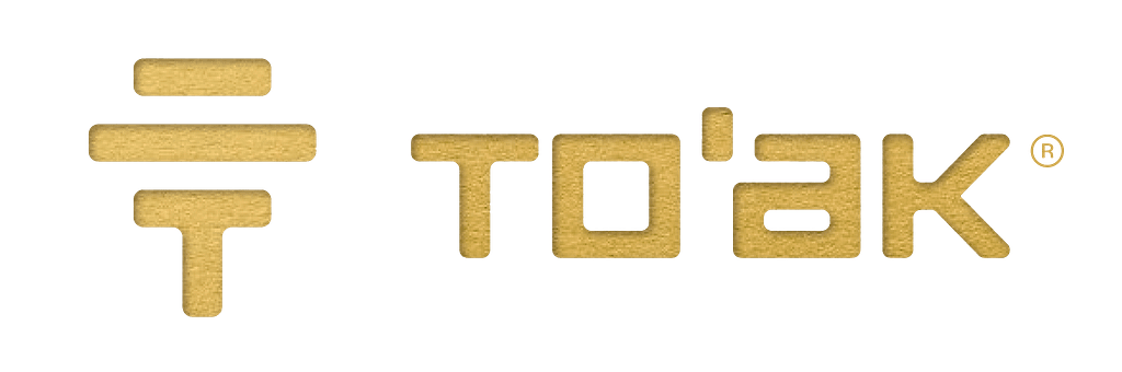 To'ak® Golden Paper Logo - Horizontal